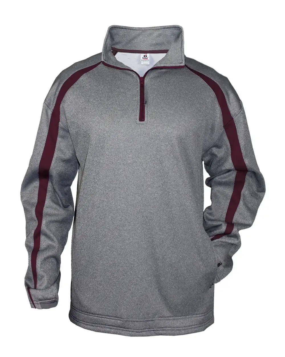 Badger Men's Sport Athletic Fleece Hooded Sweatshirt - Image 5
