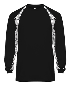 Badger Men's Digital Hook Long-Sleeve Tee