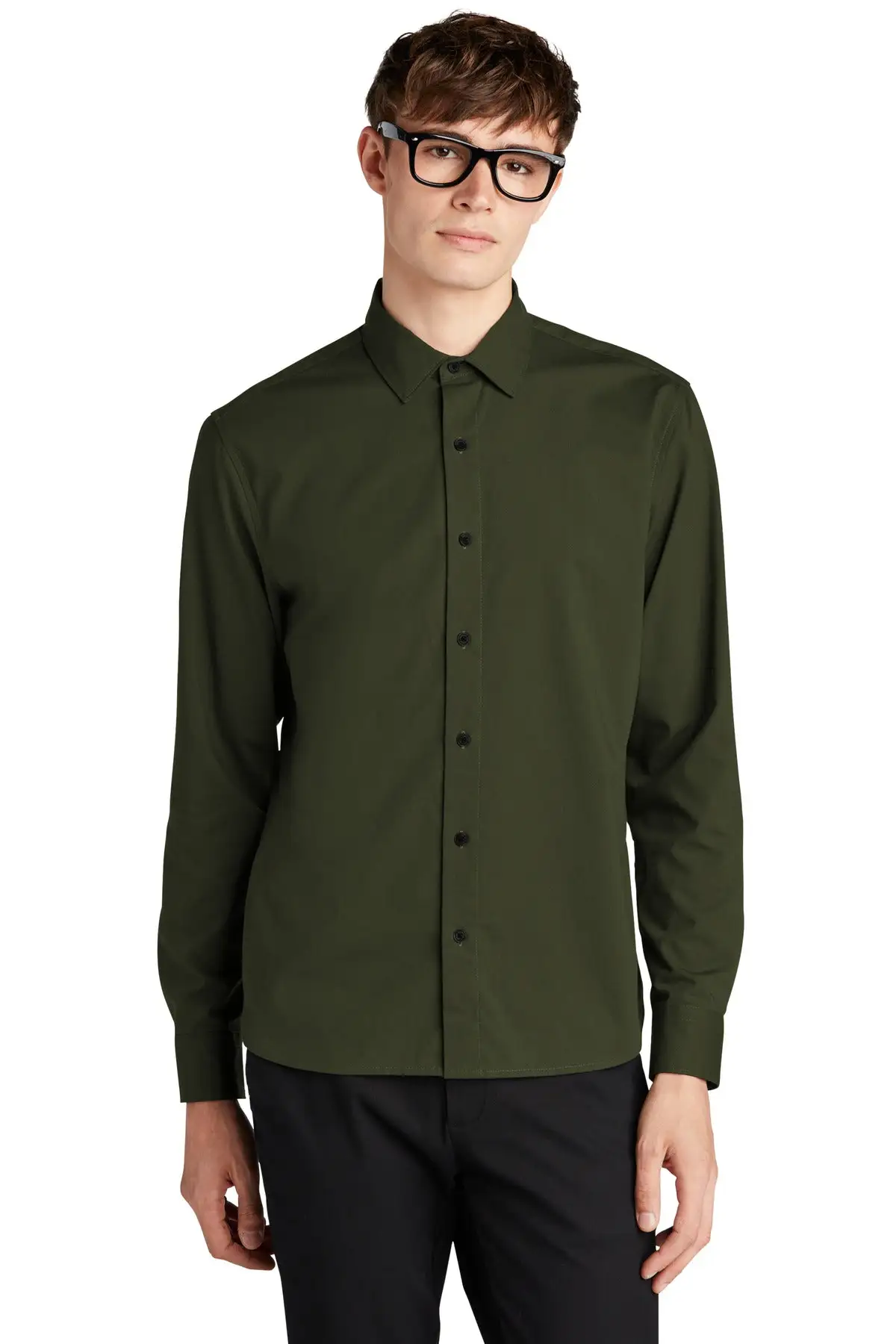 MERCER+METTLE Men's Long Sleeve Stretch Woven Shirt MM2000 - Image 13