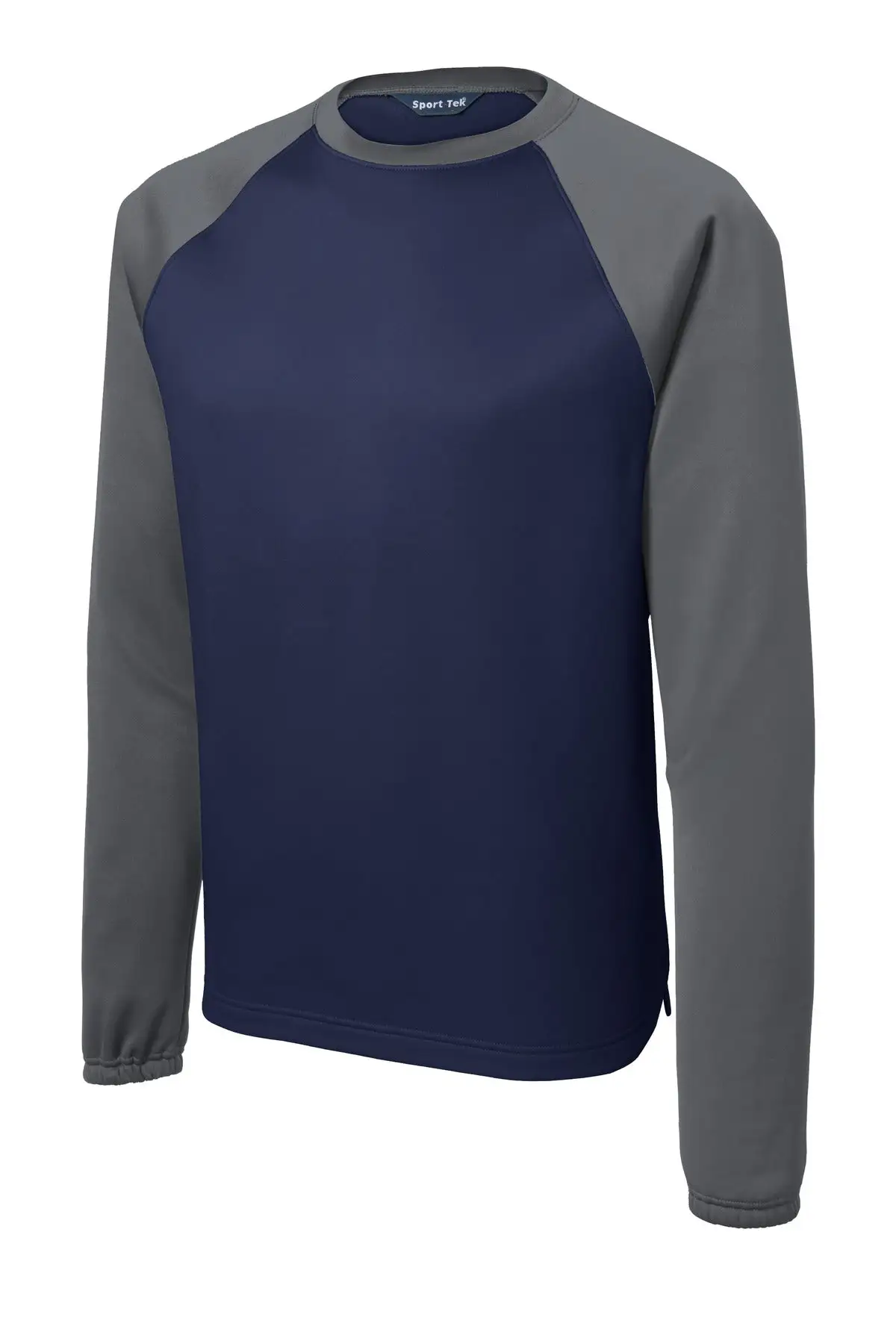 Sport-Tek Men's Sport-Wick Raglan Colorblock Fleece Crewneck ST242 - Image 11