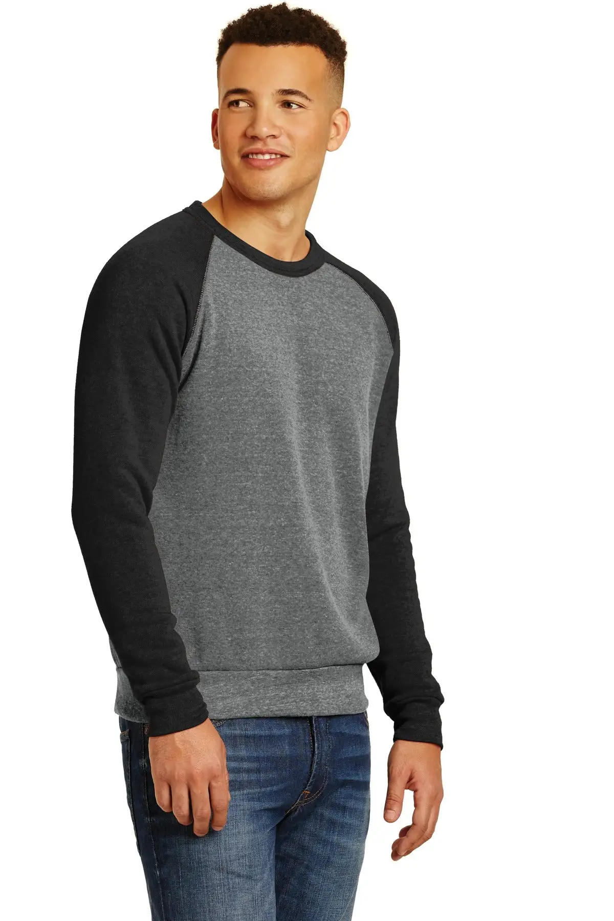 Alternative Men's Champ Colorblock Eco-Fleece Sweatshirt - Image 11