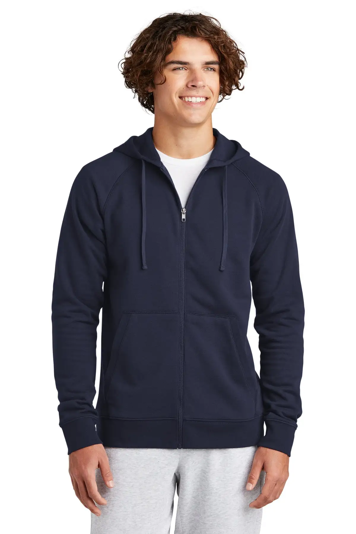 Sport-Tek Men's Drive Fleece Hooded Full-Zip Jacket - Image 2