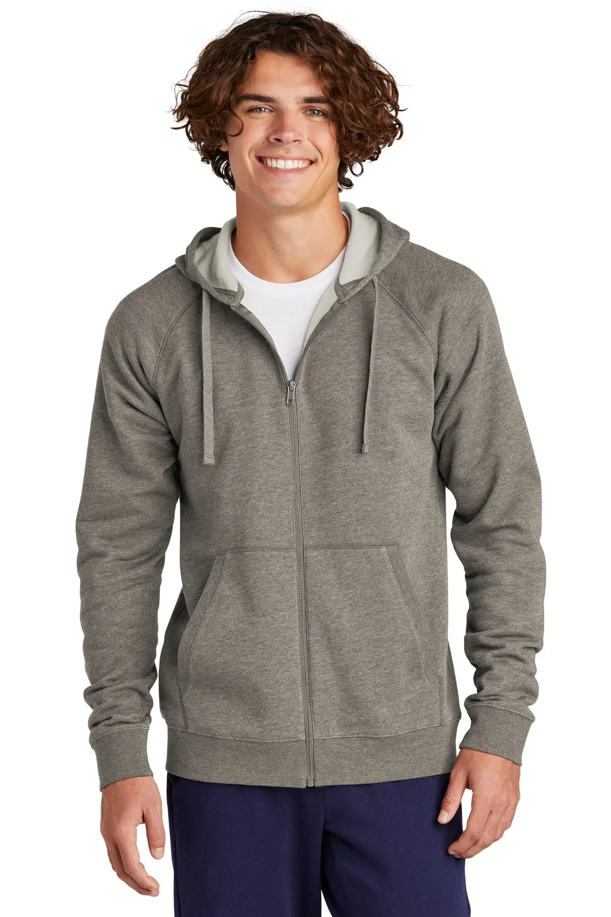 Sport-Tek Men's Drive Fleece Hooded Full-Zip Jacket - Image 6