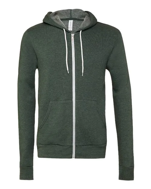 Bella + Canvas BELLA+CANVAS Men's Sponge Fleece Full-Zip Hoodie. BC3739 2 Of 3 - Image 2