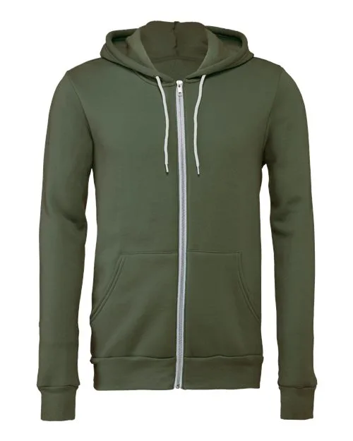 Bella + Canvas BELLA+CANVAS Men's Sponge Fleece Full-Zip Hoodie. BC3739 2 Of 3 - Image 4