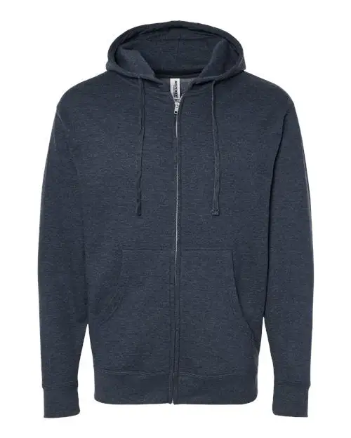 Independent Trading Co. Men's Midweight Full-Zip Hooded Sweatshirt - Image 6