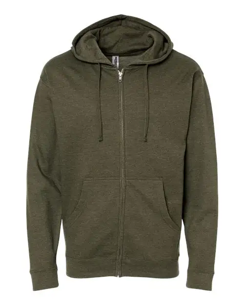 Independent Trading Co. Men's Midweight Full-Zip Hooded Sweatshirt - Image 16