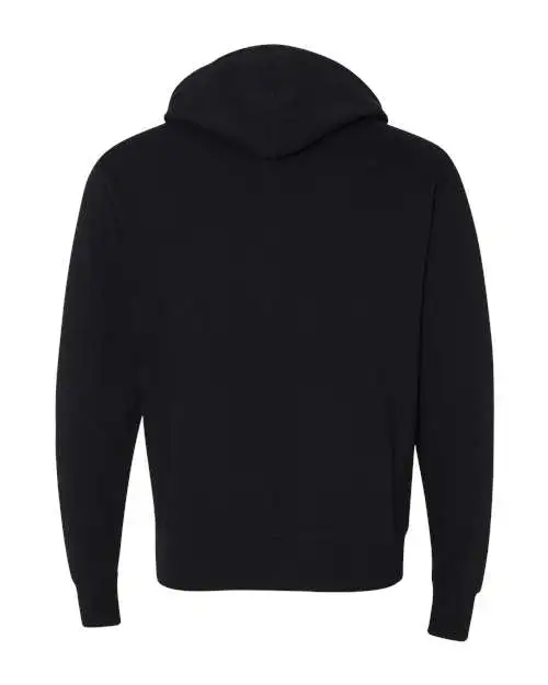 Independent Trading Co. Men's Heathered French Terry Full-Zip Hooded Sweatshirt - Image 5