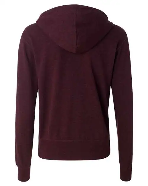 Independent Trading Co. Men's Heathered French Terry Full-Zip Hooded Sweatshirt - Image 13