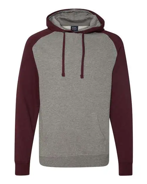 Independent Trading Co. Raglan Hooded Sweatshirt - Image 4