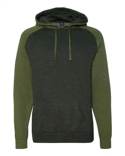 Independent Trading Co. Raglan Hooded Sweatshirt - Image 2