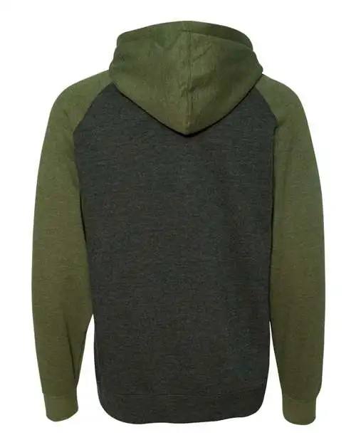 Independent Trading Co. Raglan Hooded Sweatshirt - Image 3