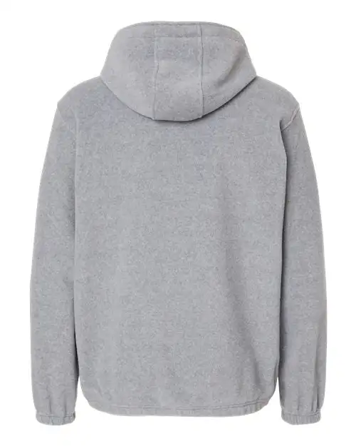 Burnside Polar Fleece Quarter-Zip Scuba Hooded Pullover - Image 5