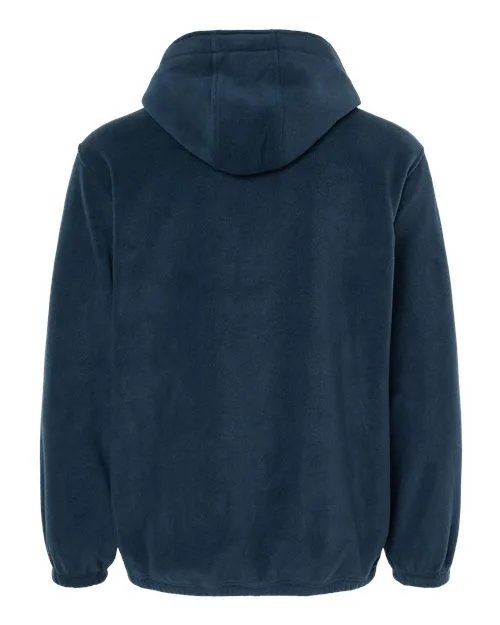 Burnside Polar Fleece Quarter-Zip Scuba Hooded Pullover - Image 9