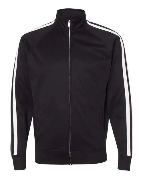 Independent Trading Co. Men's Lightweight Poly-Tech Full-Zip Track Jacket - Image 5