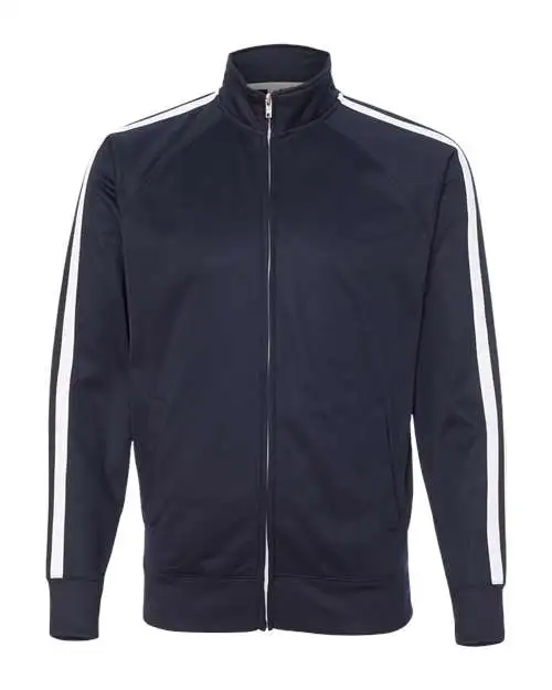 Independent Trading Co. Men's Lightweight Poly-Tech Full-Zip Track Jacket - Image 7