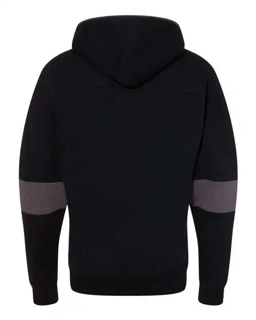 J. America Men's Sport Lace Colorblocked Fleece Hooded Sweatshirt - Image 7