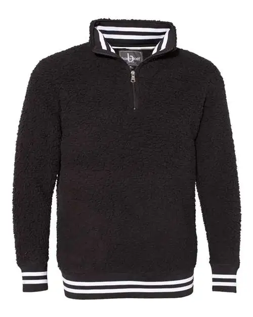 Boxercraft Men's Varsity Sherpa Quarter-Zip Pullover - Image 2
