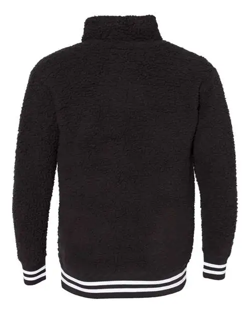 Boxercraft Men's Varsity Sherpa Quarter-Zip Pullover - Image 3