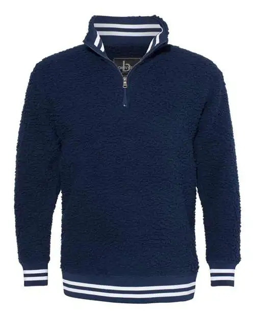 Boxercraft Men's Varsity Sherpa Quarter-Zip Pullover - Image 6