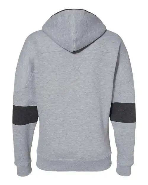 J. America Men's Sport Lace Colorblocked Fleece Hooded Sweatshirt - Image 3