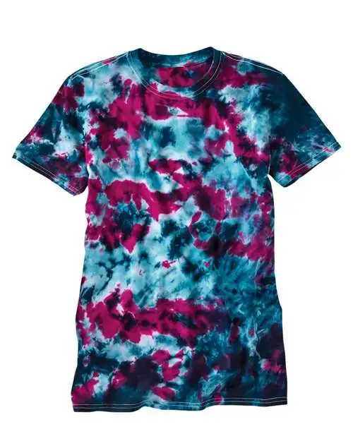 Dyenomite Men's LaMer Over-Dyed Crinkle Tie Dye T-Shirt - Image 8