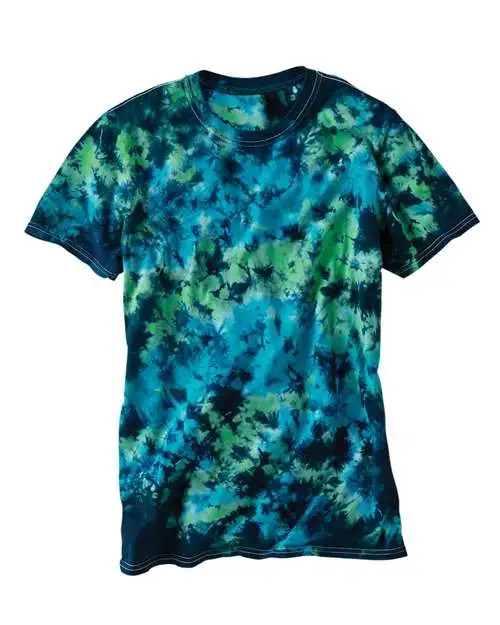 Dyenomite Men's LaMer Over-Dyed Crinkle Tie Dye T-Shirt - Image 7