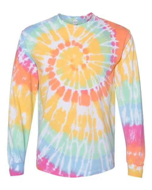 Dyenomite Unisex Spiral Tie-Dyed Long Sleeve T-Shirt - Image 10