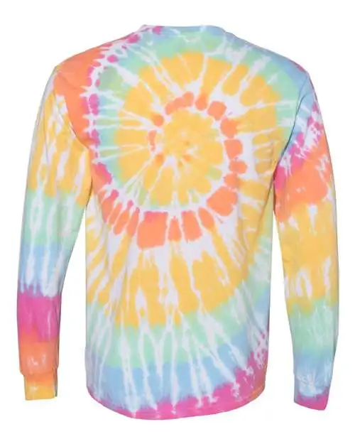 Dyenomite Unisex Spiral Tie-Dyed Long Sleeve T-Shirt - Image 11