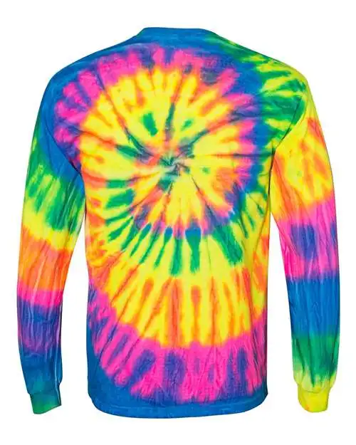 Dyenomite Unisex Spiral Tie-Dyed Long Sleeve T-Shirt - Image 12