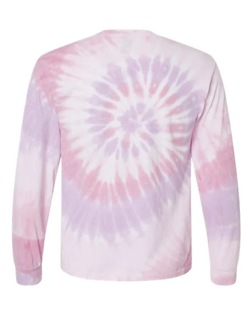 Dyenomite Unisex Spiral Tie-Dyed Long Sleeve T-Shirt - Image 3