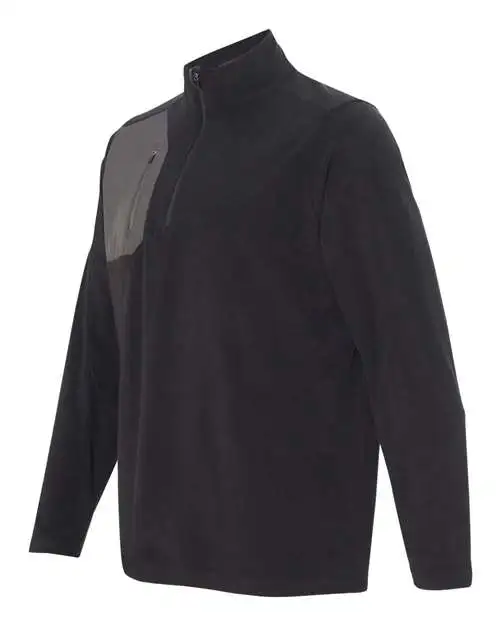 DRI DUCK Men's Interval DDX Quarter-Zip Nano Fleece Nylon Pullover - Image 9