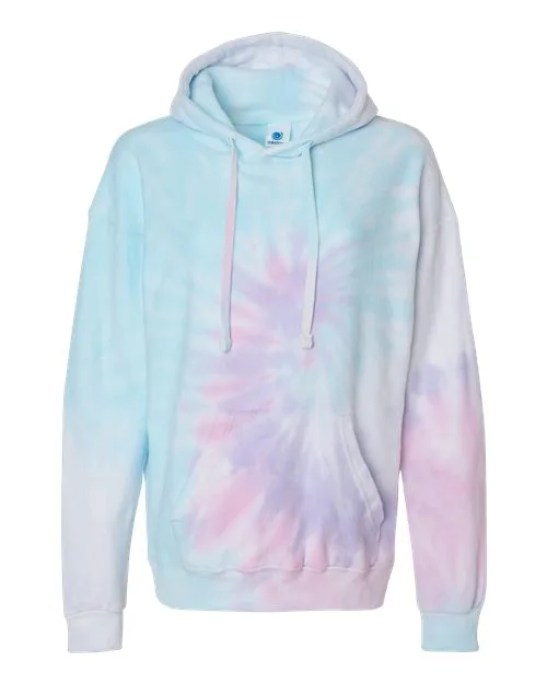 Colortone Men's Tie-Dyed Cloud Fleece Hooded Sweatshirt - Image 6