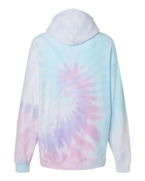 Colortone Men's Tie-Dyed Cloud Fleece Hooded Sweatshirt - Image 7