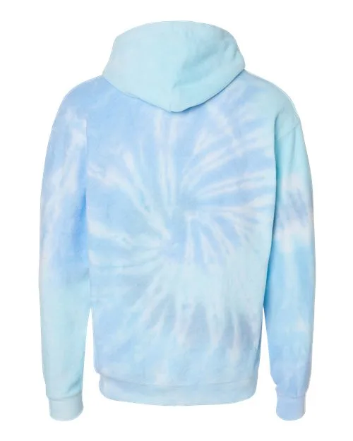 Colortone Men's Tie-Dyed Cloud Fleece Hooded Sweatshirt - Image 5