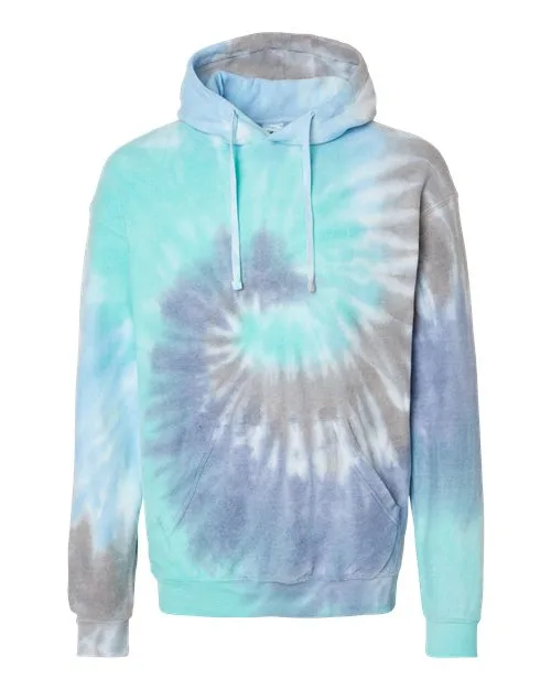 Colortone Men's Tie-Dyed Cloud Fleece Hooded Sweatshirt - Image 2