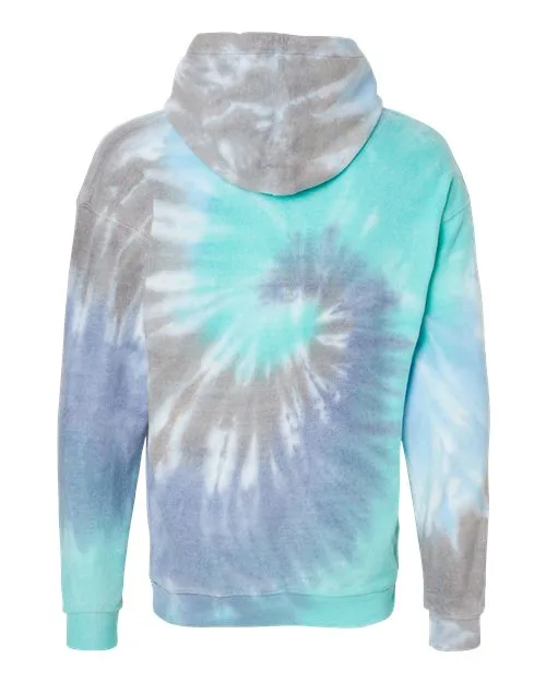 Colortone Men's Tie-Dyed Cloud Fleece Hooded Sweatshirt - Image 3