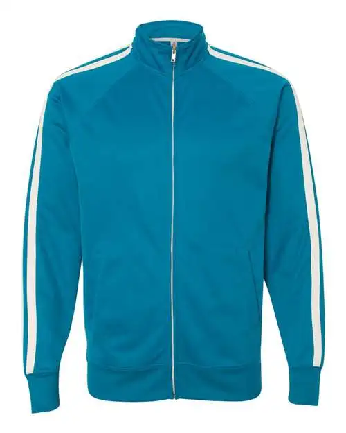 Independent Trading Co. Men's Lightweight Poly-Tech Full-Zip Track Jacket - Image 2