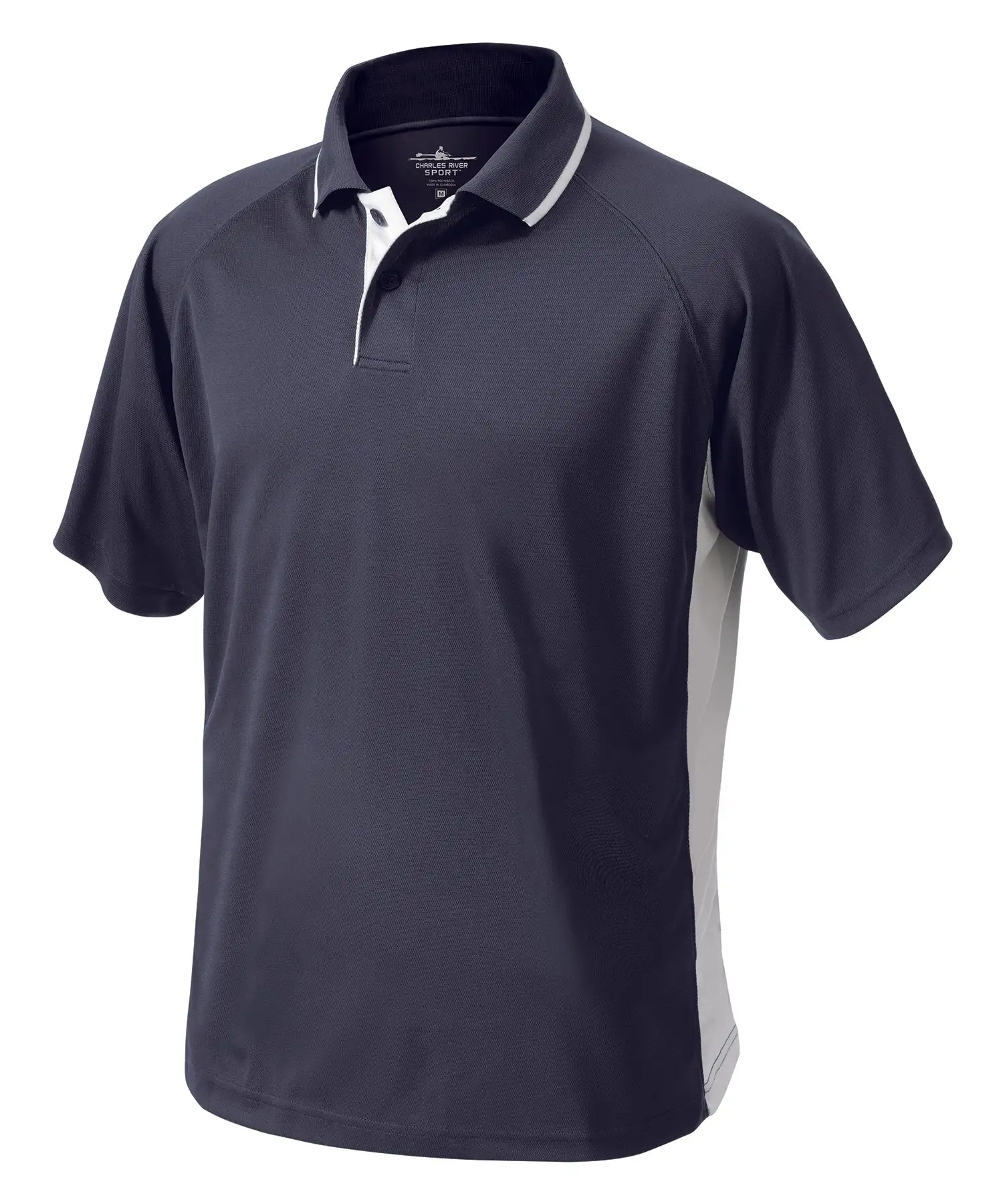 Charles River M's Color Blocked Wicking Polo - Image 9