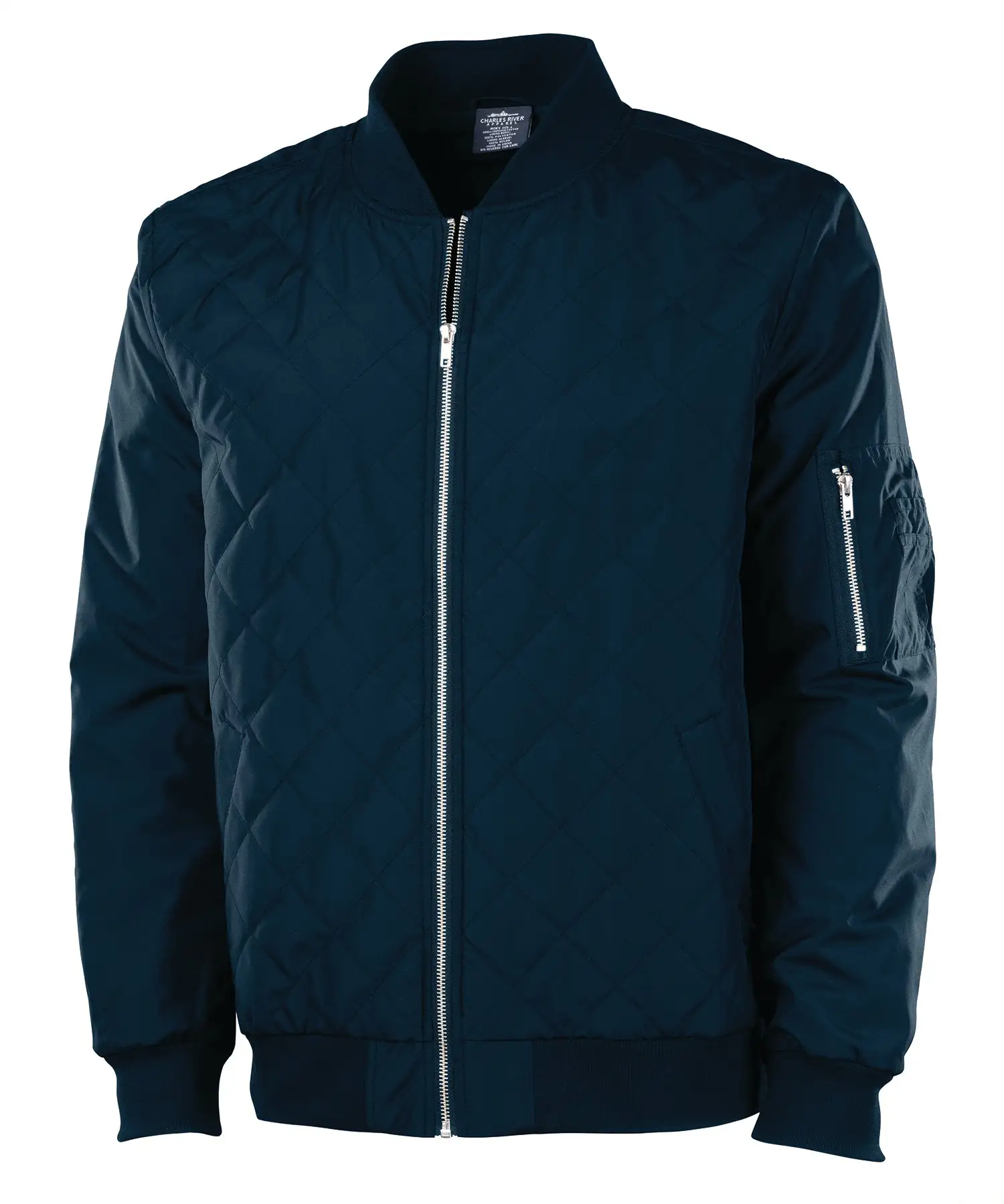 Charles River M's Quilted Boston Flight Jacket - Image 2
