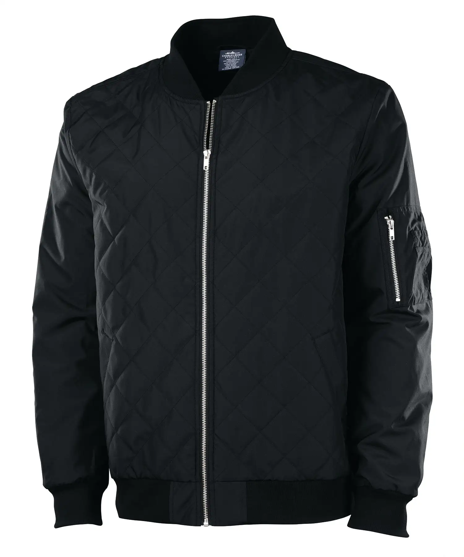 Charles River M's Quilted Boston Flight Jacket - Image 3