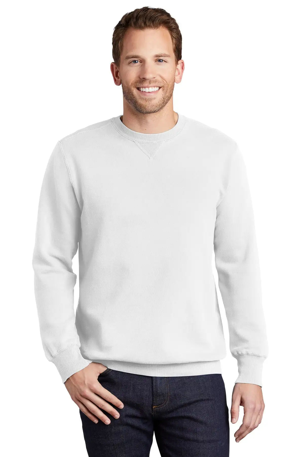 Port & Company - Men's Beach Wash Garment-Dyed Sweatshirt - Image 2