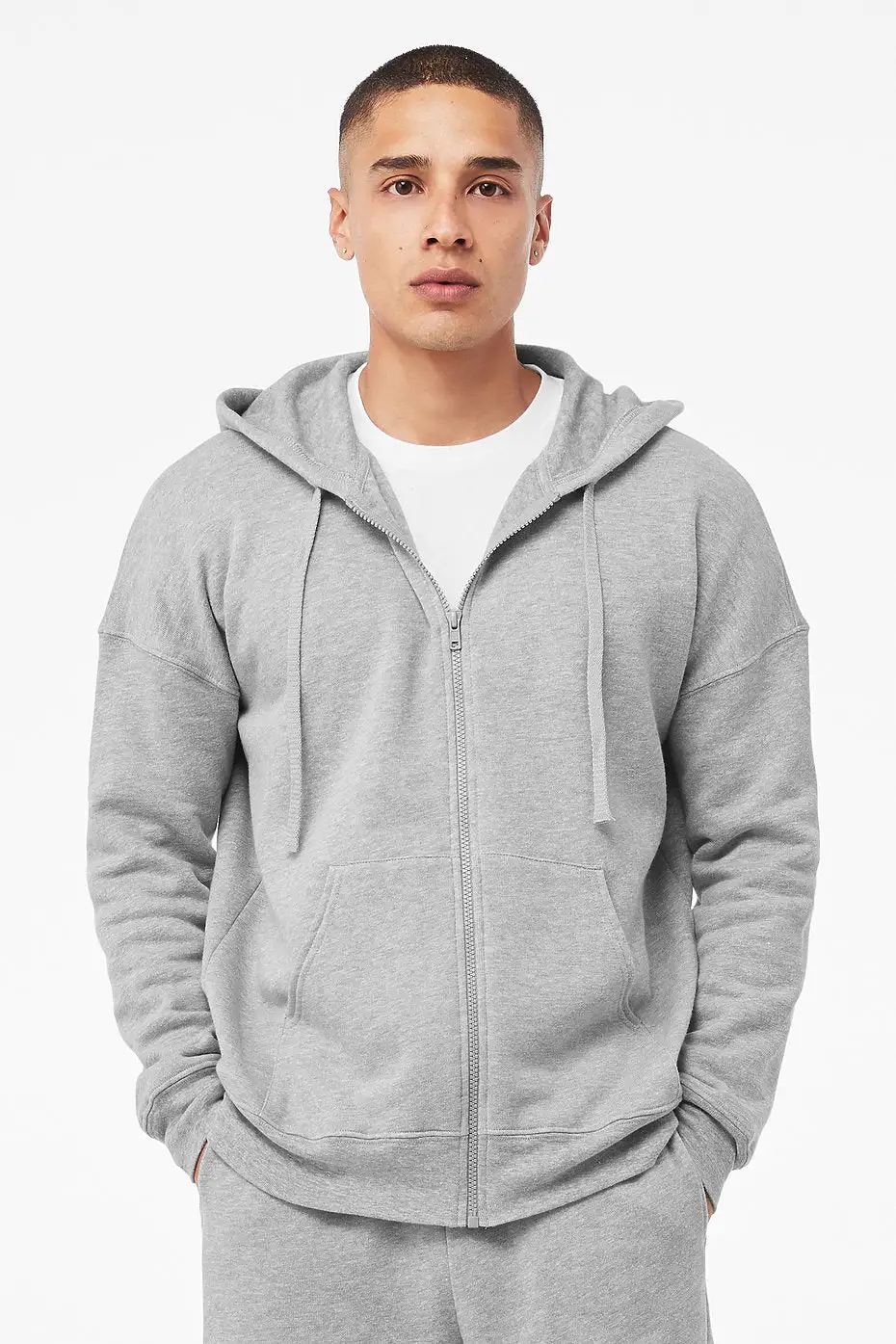 BELLA + CANVAS Unisex Sponge Fleece DTM Full-Zip Hoodie - Image 10