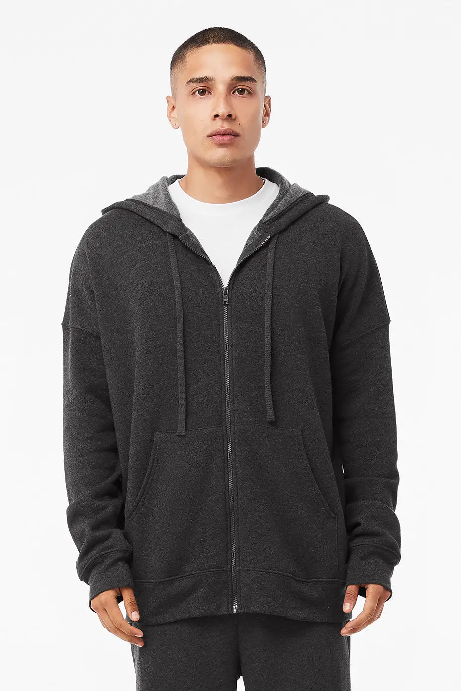 BELLA + CANVAS Unisex Sponge Fleece DTM Full-Zip Hoodie - Image 7