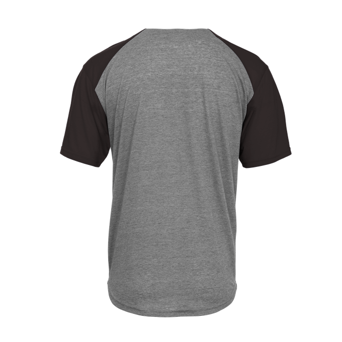 Badger Men's Tri-Blend Full Button Tee - Image 9
