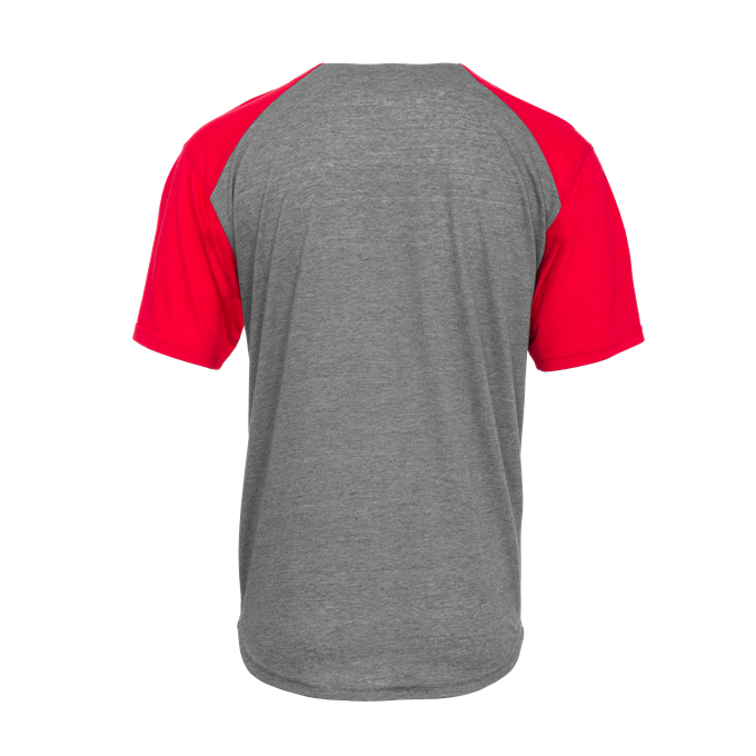 Badger Men's Tri-Blend Full Button Tee - Image 3