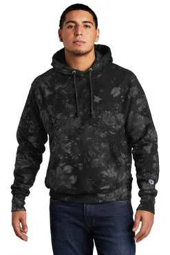 Champion Men's Reverse Weave Scrunch-Dye Tie-Dye Hooded Sweatshirt TDS101