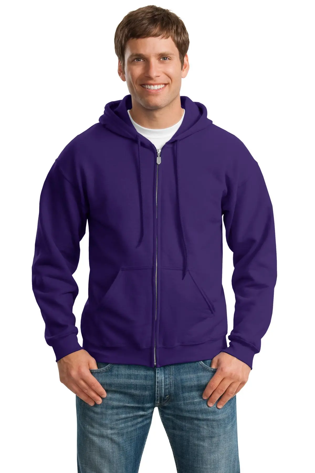Gildan Men's Heavy BlendFull-Zip Hooded Sweatshirt 18600 2 Of 2 - Image 33