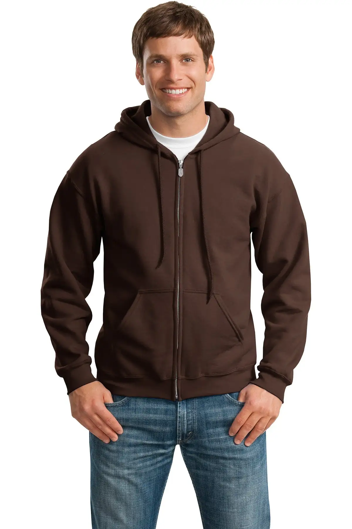 Gildan Men's Heavy BlendFull-Zip Hooded Sweatshirt 18600 2 Of 2 - Image 35
