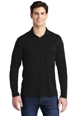 Sport-Tek Men's Posi-UV Pro Long Sleeve Polo